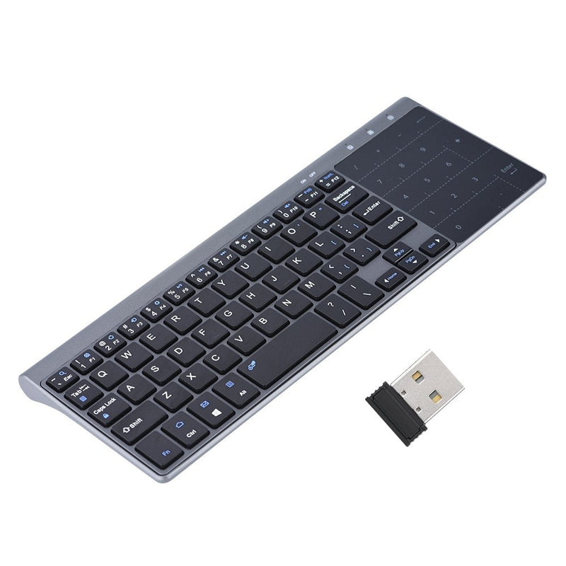 [Australia - AusPower] - 2.4Ghz Mini Wireless Keyboard with Touchpad Numeric Keypad Portable Ultrathin Remote Keyboard Mouse Combo 