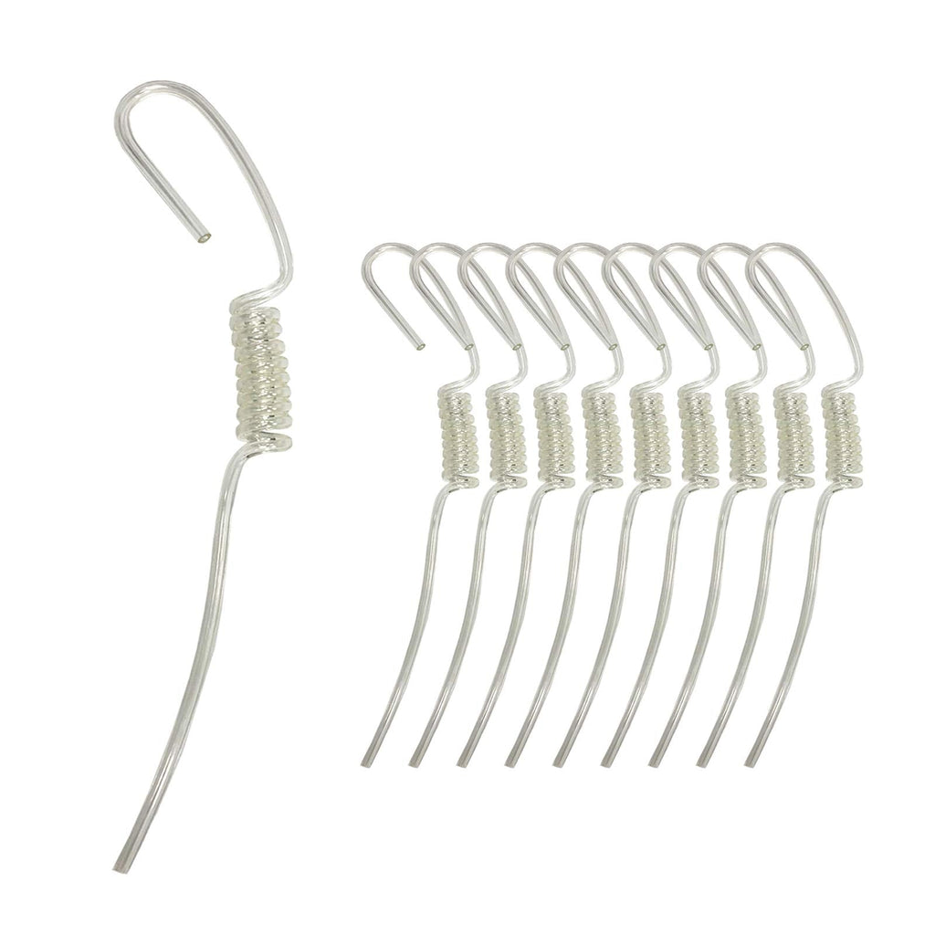 [Australia - AusPower] - ProMaxPower (10-Pack) Replacement Soft Poly-Urethane Acoustic Clear Coil Tube for Two Way Radio Earpieces from Motorola Baofeng Retevis Kenwood 