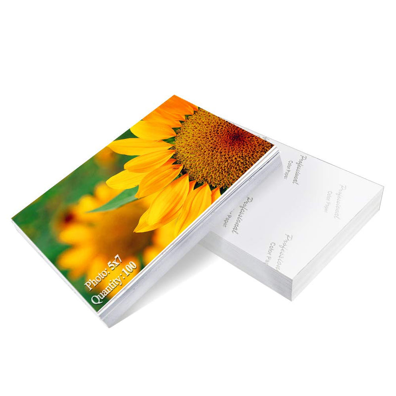 [Australia - AusPower] - Photo Paper 5x7 inch High Glossy Paper 100 Sheets 100 sheets 5x7 