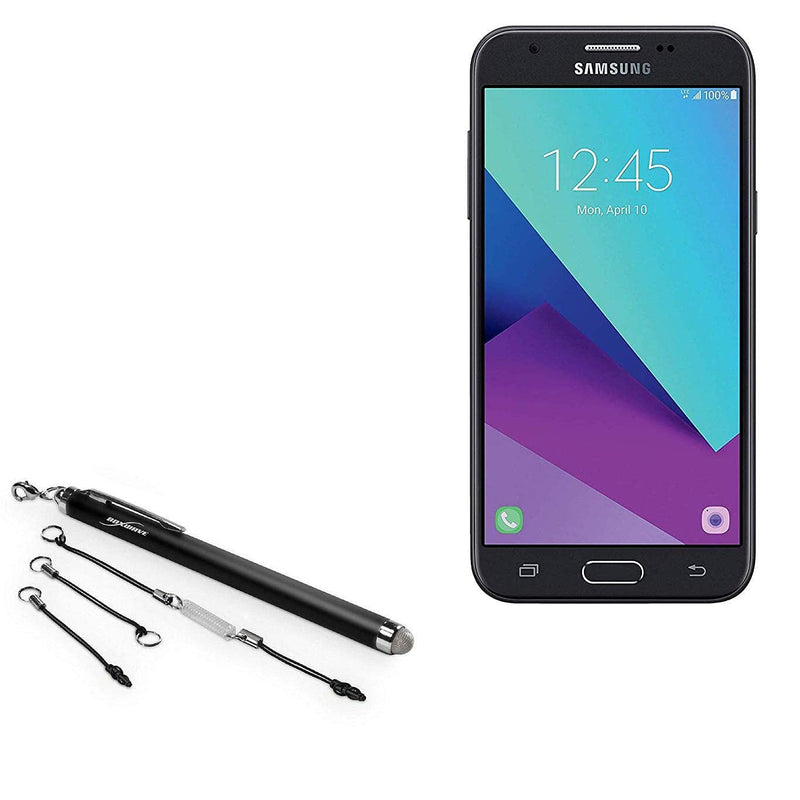 [Australia - AusPower] - Stylus Pen for Samsung Galaxy J3 Luna Pro (Stylus Pen by BoxWave) - EverTouch Capacitive Stylus, Fiber Tip Capacitive Stylus Pen for Samsung Galaxy J3 Luna Pro - Jet Black Mesh Stylus 