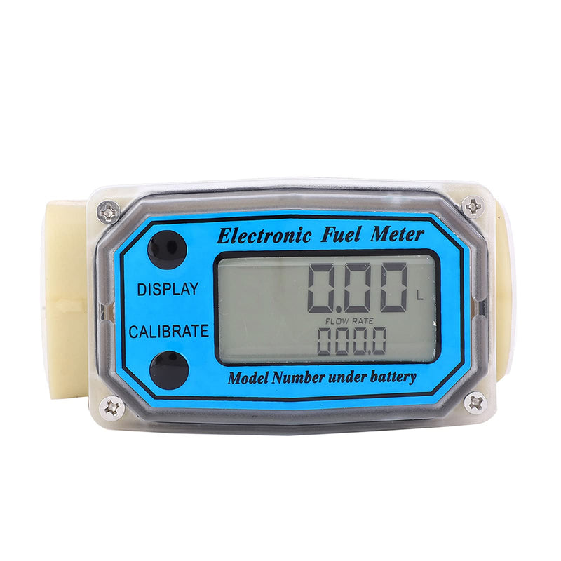 [Australia - AusPower] - Diesel Fuel Meter, Digital Fuel Meter Water Flow Meter Mini Digital Turbine Flowmeter Diesel Fuel Flow Meter 15-120L/min 1" NPT 