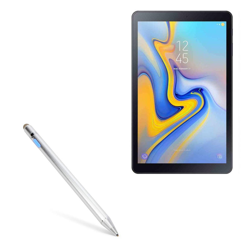 [Australia - AusPower] - BoxWave Stylus Pen for Samsung Galaxy Tab A 10.5 (Stylus Pen by BoxWave) - AccuPoint Active Stylus, Electronic Stylus with Ultra Fine Tip for Samsung Galaxy Tab A 10.5 - Metallic Silver 