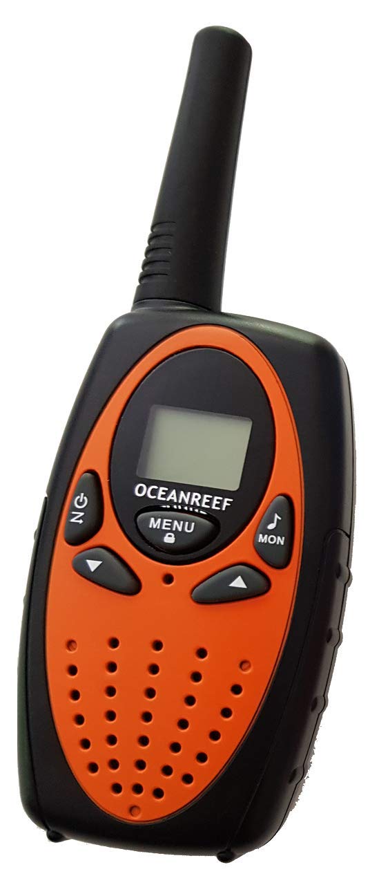 [Australia - AusPower] - OCEAN REEF - Snorkie Talkie Land Unit USA Version - Walkie Talkie, Transceiver, Two-Way Radio - Rechargeable Battery Via USB - Possibility to Talk to People Who are Snorkeling from Land or Boat 