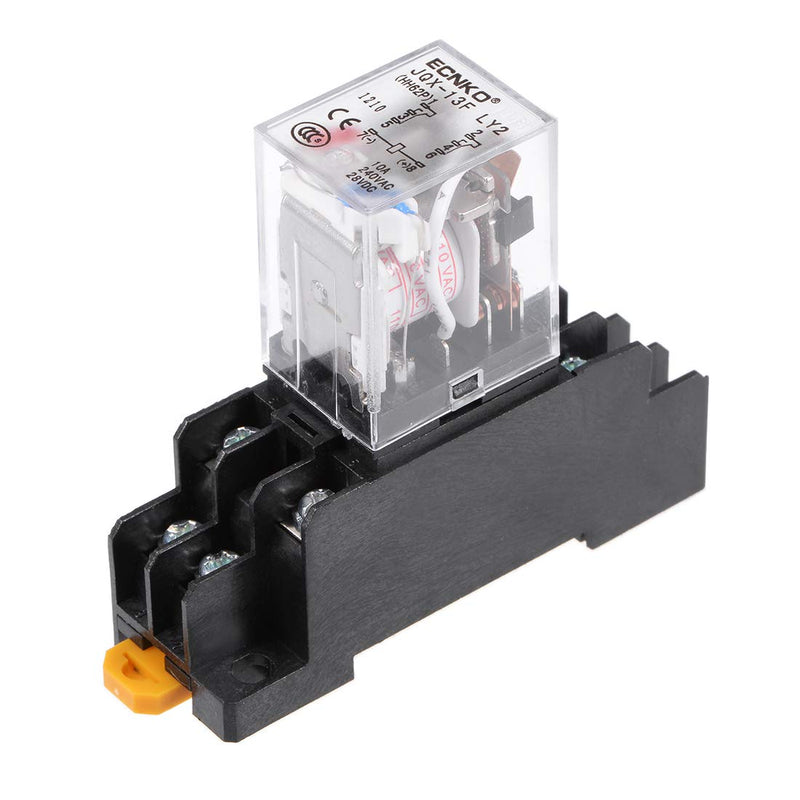 [Australia - AusPower] - uxcell JQX-13F AC110V Coil DPDT 8Pins Red Light Electromagnetic Power Relay + Socket 