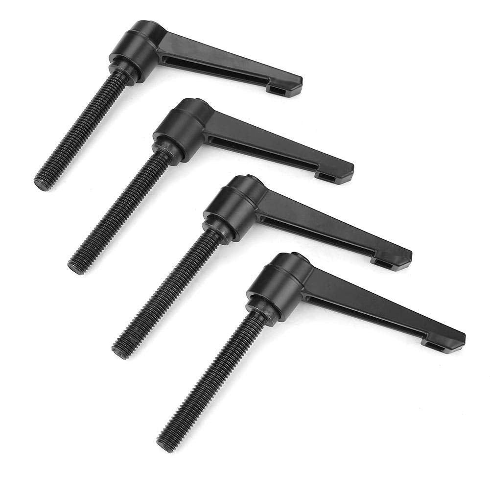 [Australia - AusPower] - 4pcs Adjustable Fixing Handle M10 Male Thread Metal Machine Knobs(80mm Threaded) 