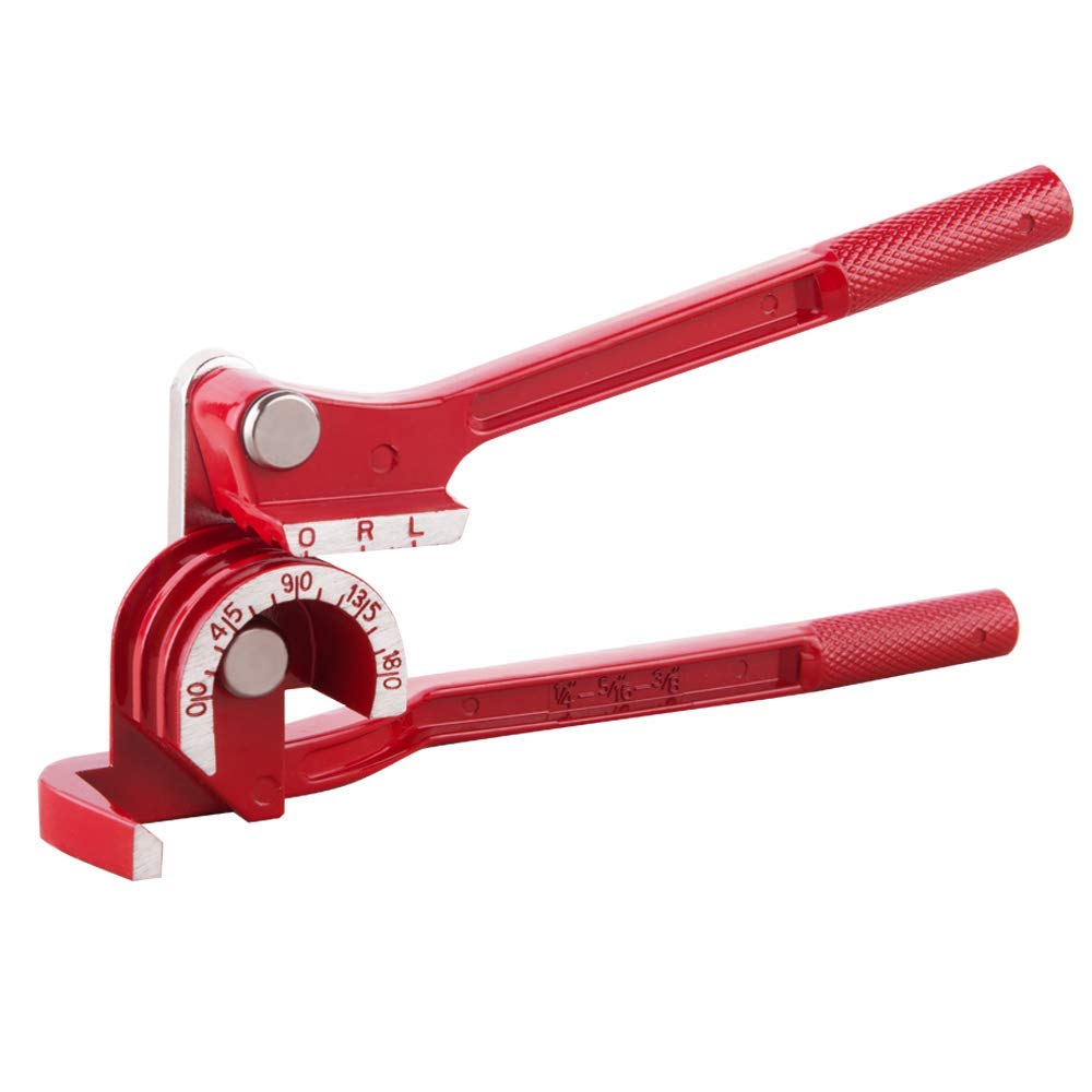 [Australia - AusPower] - Wostore 180 Degree Tubing Bender for 1/4 5/16 and 3/8 Inch Copper Aluminum Thin Stainless Steel Red 