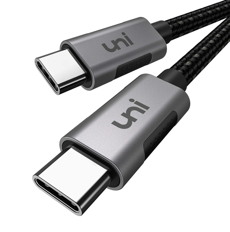 [Australia - AusPower] - USB C to USB C Cable 100W 10ft uni Long USB Type C 5A Fast Charging Nylon Braided Cord Compatible with MacBook Pro 2020/2019/2018, iPad Pro 2020, Dell XPS 15/13 and More 