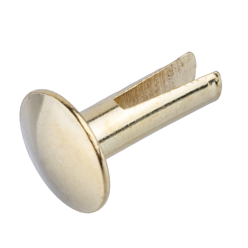 [Australia - AusPower] - Split Rivets Brass Plated Steel | 1/2" Long | Pack of 50 Rivets | TKR-12 