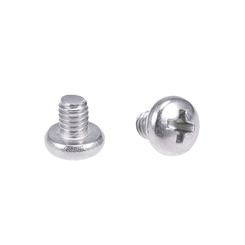[Australia - AusPower] - uxcell M4x5mm Machine Screws Pan Phillips Cross Head Screw 304 Stainless Steel Fasteners Bolts 20Pcs 