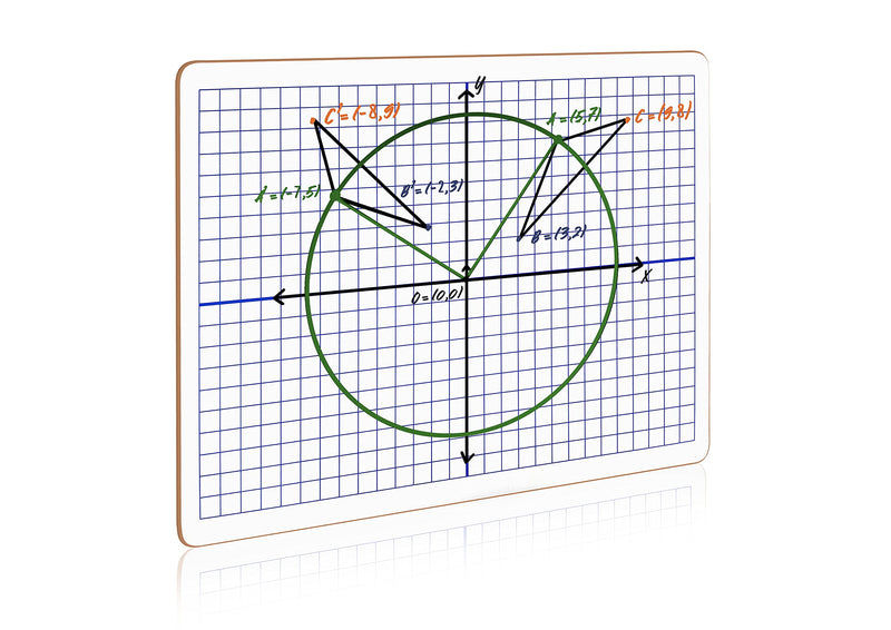 [Australia - AusPower] - Dry Erase XY Axis Lap Board 9”X12” | Interactive Learning Coordinate Grid Whiteboard (Double Sided) 