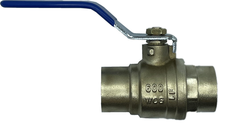 [Australia - AusPower] - 3/4" Sweat Solder C X C Brass Full Port Water Stop Shut Off Ball Valve ,Heavy Duty Lead Free ,For Copper Tubing,Quarter Turn (1-Pack) 1 0.75 Inch 