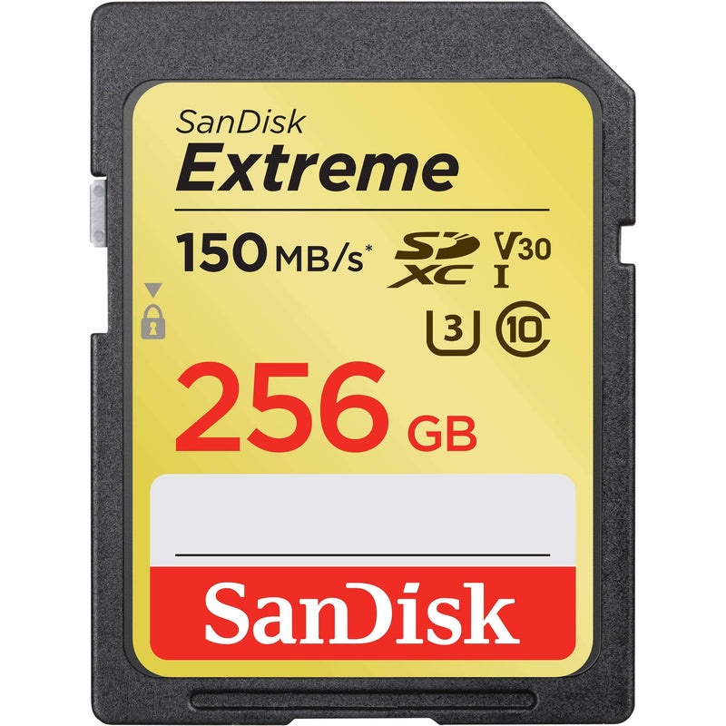 [Australia - AusPower] - SanDisk 256GB Extreme SDXC UHS-I U3 Memory Card, Up to 150MB/s Read Speed 