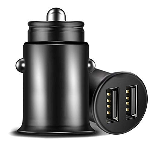 [Australia - AusPower] - Car Charger, VectorTech Mini USB Cell Phone Car Adapter 24W/4.8A Flush Fit Dual Port for iPhone 12 Pro Max/11 Pro Max/XS/XR, Samsung S10 Note 10, Google 4XL and More 