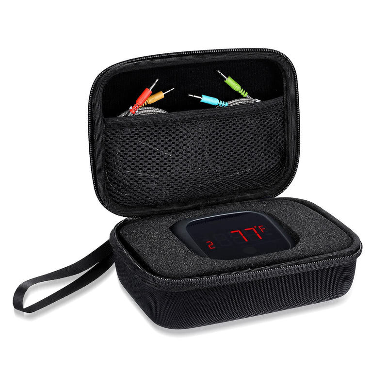 [Australia - AusPower] - Inkbird Thermometer Carrying Case for IBT-4XS,IBT-4XC,IBBQ-4T,Hard EVA Protective Case for ThermoPro/Soraken/Weber Thermometer,Small Electronics Organizer for Anker/RAVPower Power Bank,6.7*4.7*3 Inch 