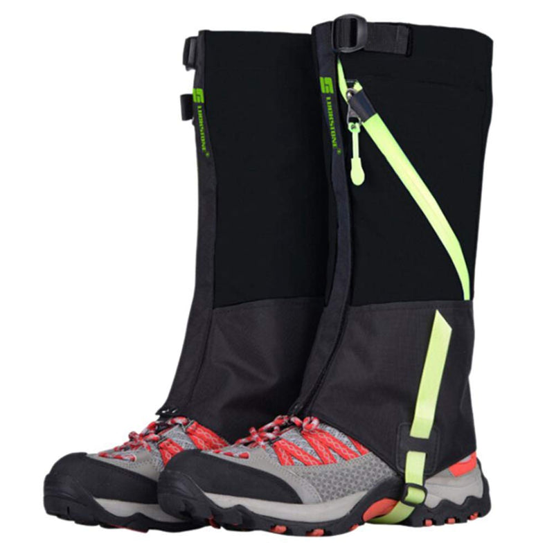 [Australia - AusPower] - HomDSim Children Leg Gaiters Outdoor Waterproof Snow Gaiter for Kids Hiking Climbing Hunting Leg Cover Shoes Gaiters Black 