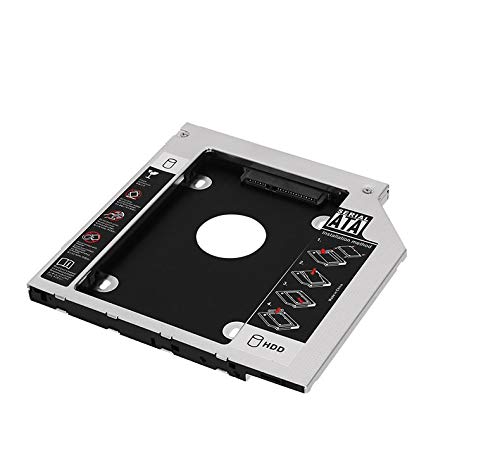 [Australia - AusPower] - Padarsey Universal 12.7mm SATA to SATA 2nd SSD HDD Hard Drive Caddy Adapter Tray Enclosures Compatible with DELL HP Lenovo ThinkPad ACER Gateway ASUS Sony Samsung MSI Laptop 