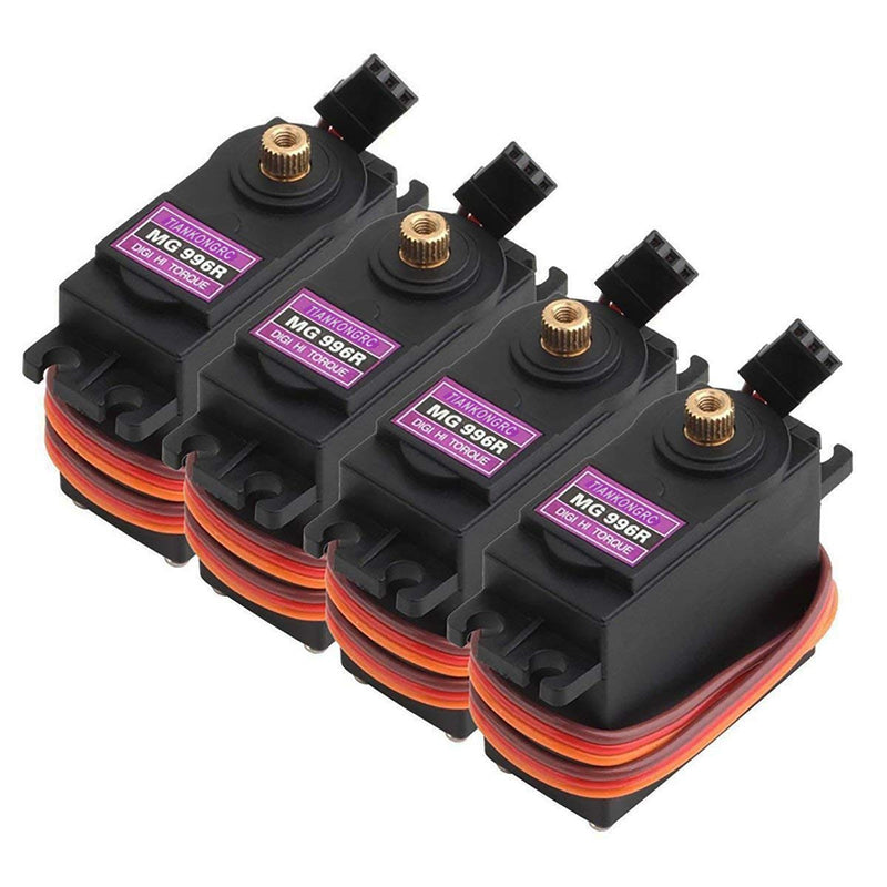 [Australia - AusPower] - [4-Pack] MG996R 55g Metal Gear Torque Digital Servo Motor for Futaba JR RC Helicopter Car Boat Robot 
