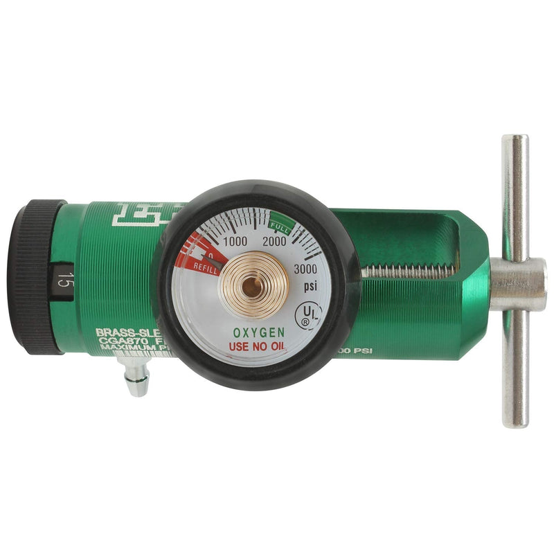[Australia - AusPower] - Ever Ready First Aid Oxygen Regulator CGA-870 Gauge Flow Rate with Wrench Key - 0-15LPM 
