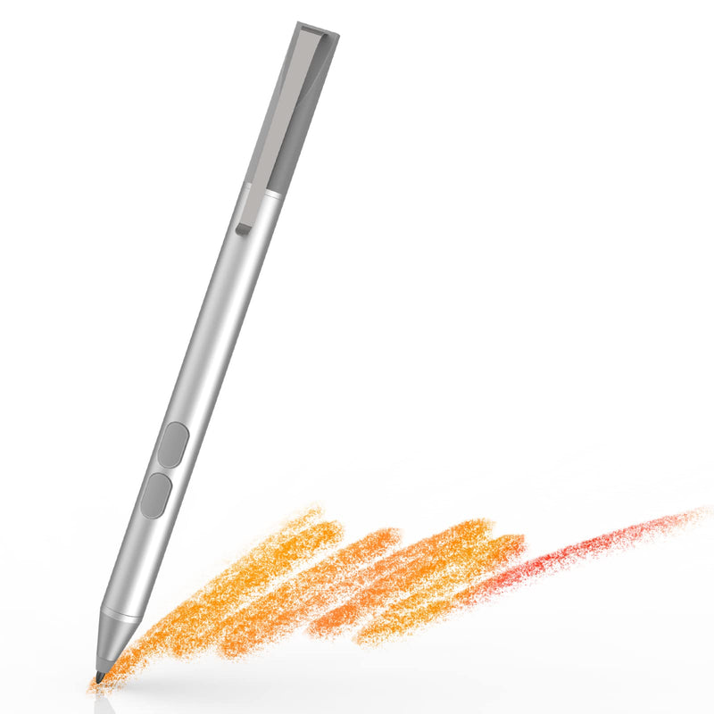 [Australia - AusPower] - Stylus Pen for Microsoft Surface Pro 7, Compatible with Surface Pro X/8/7/6/5/4/3, Surface Laptop 4/3/2/1, Surface Go 3/2, Surface Book 3/2, Surface Studio 2/1, Palm Rejection 1024 Pressure (Silver) Silver 