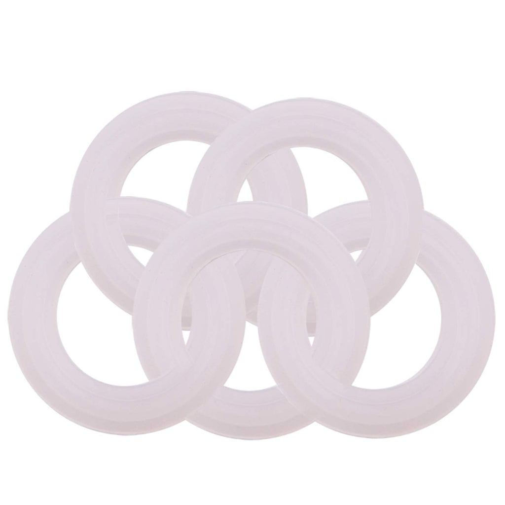 [Australia - AusPower] - DERNORD Silicone Sanitary Gasket, 3/4" Tri-Clamp O Rings 0.62 Inch ID 0.86 Inch OD (Pack of 5) 