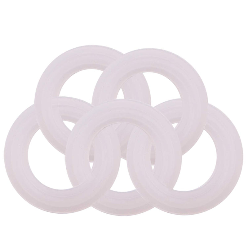 [Australia - AusPower] - DERNORD Silicone Sanitary Gasket, 3/4" Tri-Clamp O Rings 0.62 Inch ID 0.86 Inch OD (Pack of 5) 