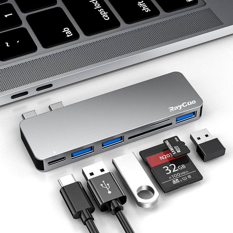 [Australia - AusPower] - MacBook Pro/Air USB Accessories with 3 USB 3.0 Ports, TF/SD Card Reader, Thunderbolt 3 PD Port, USB C Adapter for MacBook Pro/Air 13" 15" 16" Compatible with MacBook Pro/Air 2021-2016 