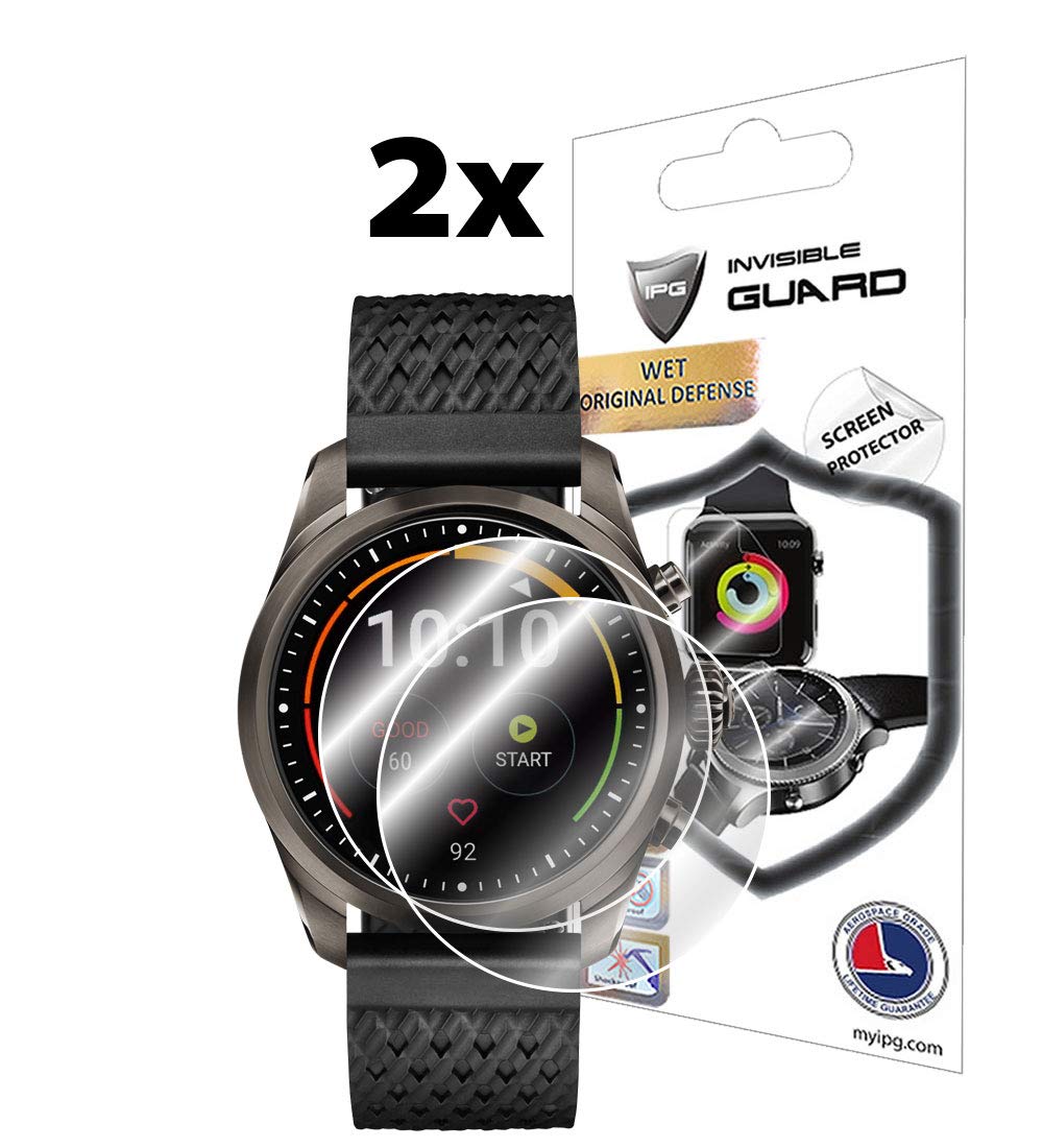 [Australia - AusPower] - IPG for MONTBLANC Summit 2 SMARTWATCH Screen Protector (2 Units) Invisible Ultra HD Clear Film Anti Scratch Skin Guard - Smooth/Self-Healing/Bubble -Free by 