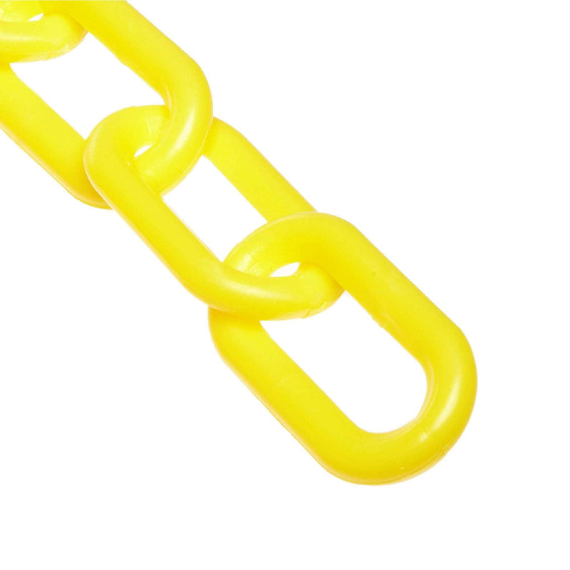 [Australia - AusPower] - Mr. Chain Plastic Barrier Chain, Yellow, 2-Inch Link Diameter, 10-Foot Length (50002-10) 