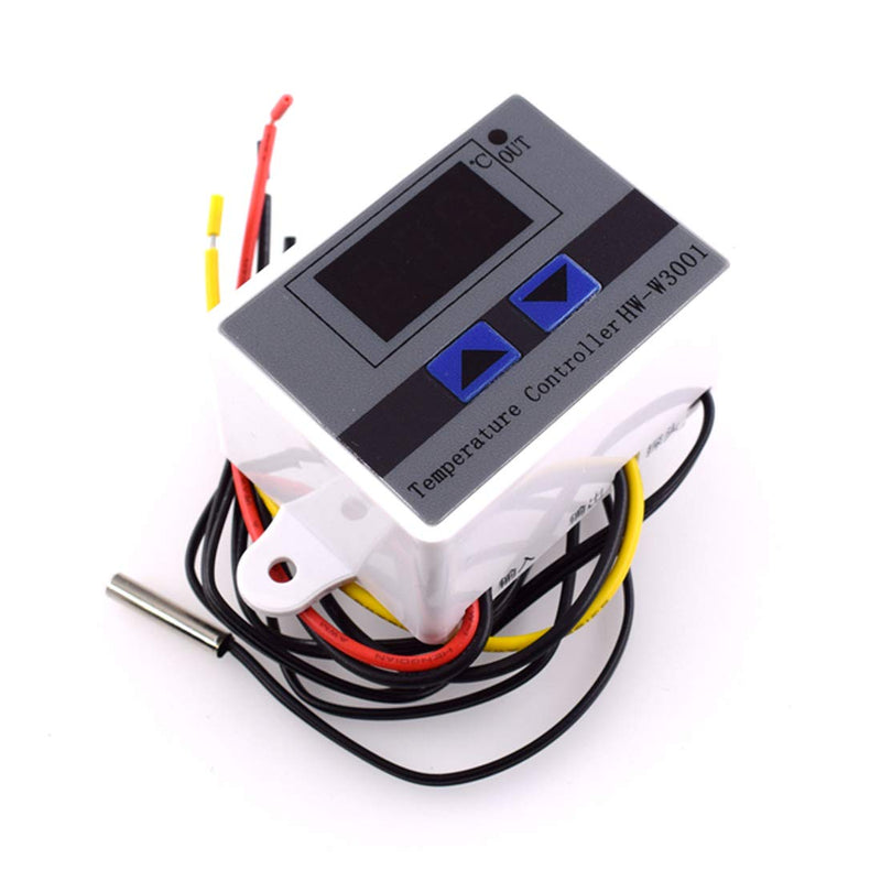 [Australia - AusPower] - HiLetgo DC 12V 10A Digital LED Temperature Controller XH-W3001 Mini Thermostat -50 to 110 Degree Heating/Cooling Temperature Control Switch with Waterproof Sensor Probe 