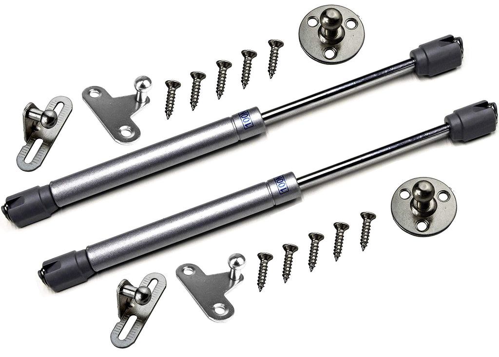 [Australia - AusPower] - Berta (2 Pieces) 100N/22LB Hydraulic Soft Open Gas Springs, Gas Strut for Cabinets, Cabinet Doors Lift Support, Gas Shocks, Lid Stay, Lid Support with Brackets and Installation Screws 2 Pieces 