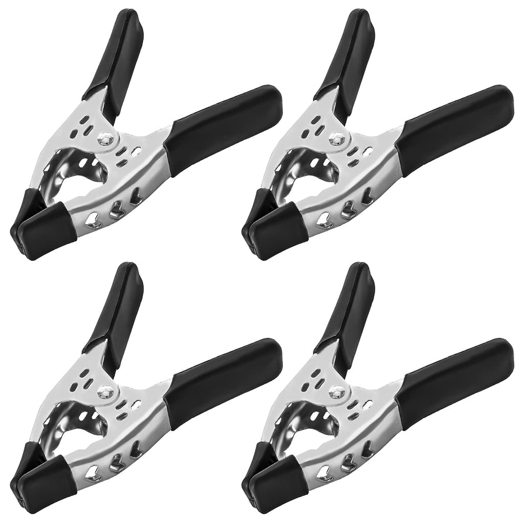 [Australia - AusPower] - Lot of 4, 6" inch Spring Clamp Large Super Heavy Duty Spring Metal Black - 2.5 inch Jaw Opening 4 Pack 