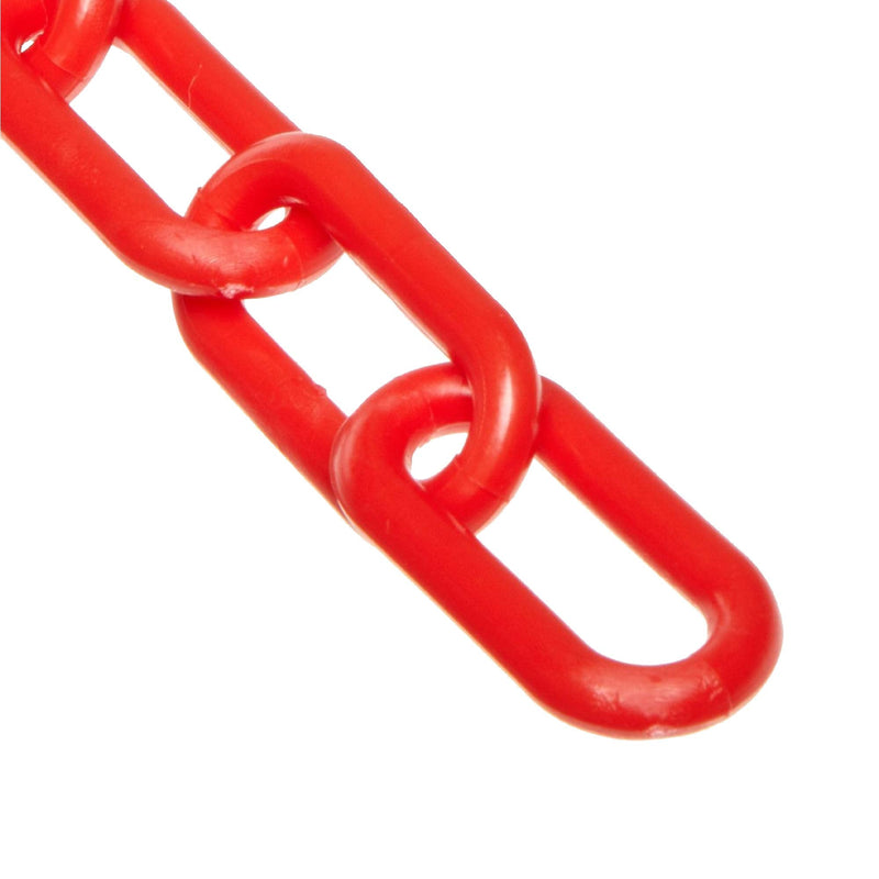 [Australia - AusPower] - Mr. Chain Plastic Barrier Chain, Red, 2-Inch Link Diameter, 10-Foot Length (50005-10) 
