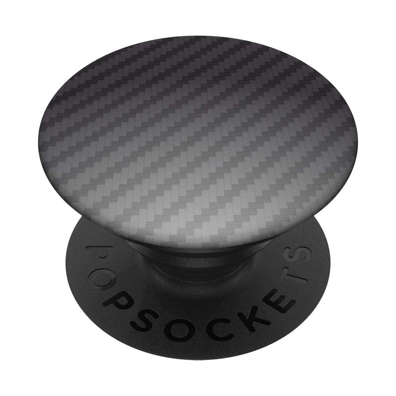 [Australia - AusPower] - Carbon fiber Black grey pattern design pop sockets for men 