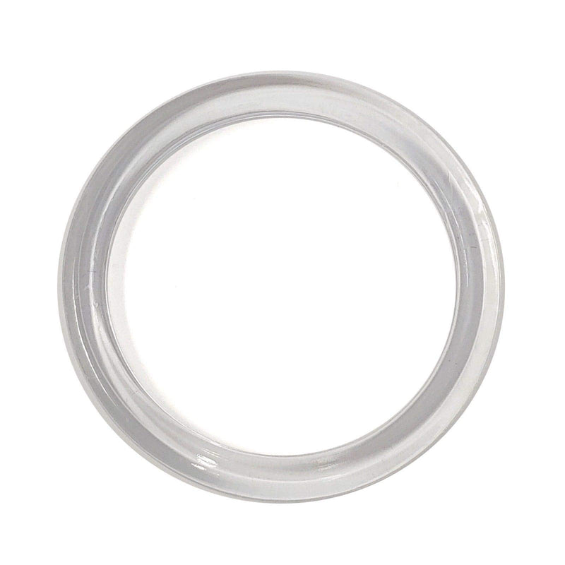 [Australia - AusPower] - Clear Plastic Retail Scarf Rings - Round Fine Garment Hangers - 2.58" ID - 3.25" OD - 20 Pack 3.25" Diameter 