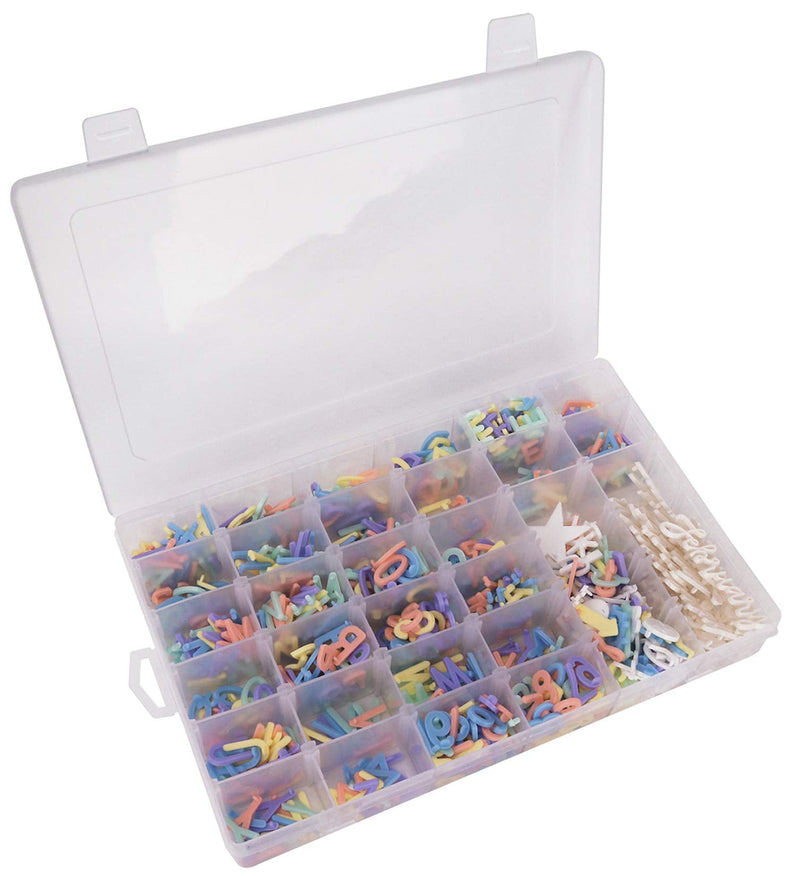 [Australia - AusPower] - Letter Board Letters,849 PRE-Cut Characters (3/4 Inch,In 5 Colors) With Sorting Tray Choice C 