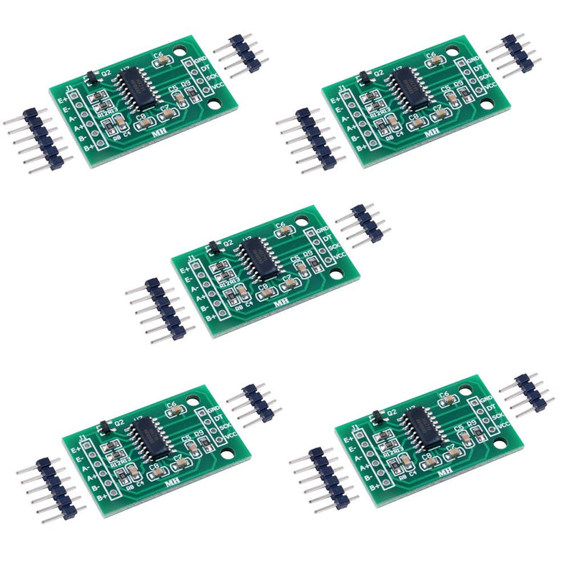 [Australia - AusPower] - Stemedu 5PCS HX711 Load Cell Amplifier Breakout Weight Weighing Sensors Ad Module Analog to Digital Converter, for Arduino Raspberry Pi Microcontroller 