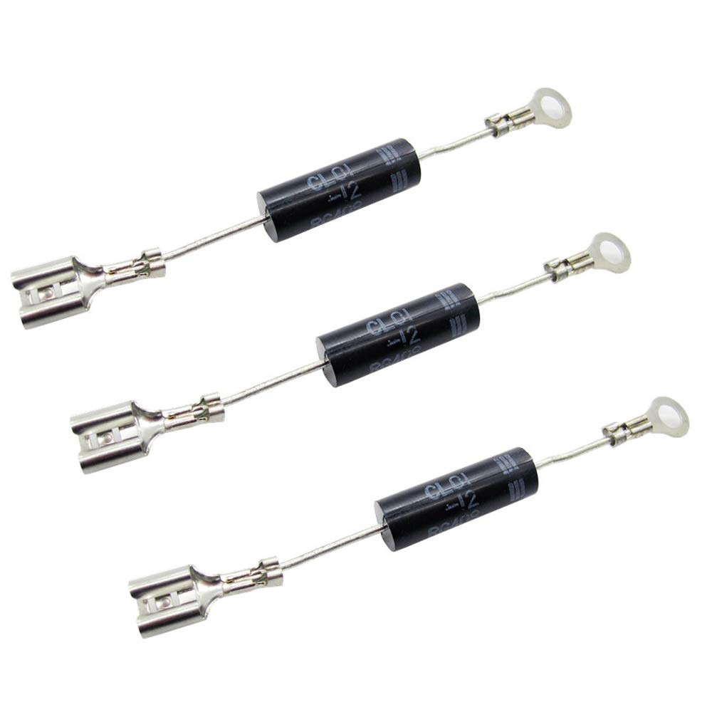[Australia - AusPower] - (Pack of 3) CL01-12 Microwave Oven High Voltage Silicon Rectifiers Diodes 350mA 12kV (Replace for HVM12 HVR-1X3 T3512 T4512) 