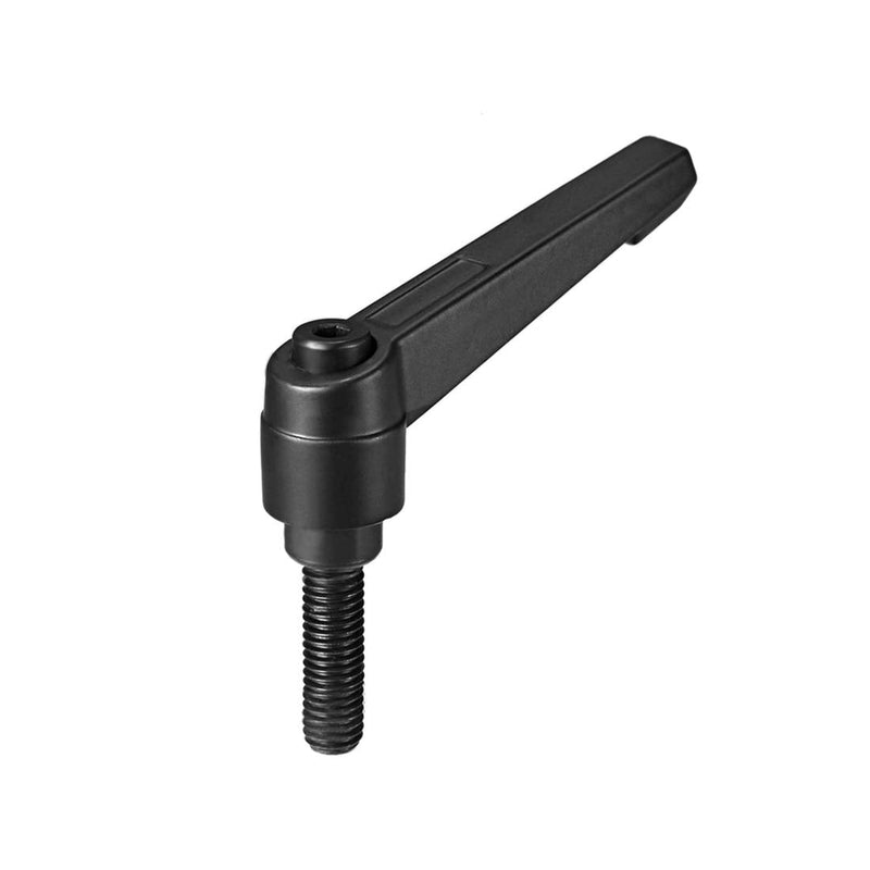[Australia - AusPower] - uxcell M8 x 25mm Handle Adjustable Clamping Lever Thread Push Button Ratchet Male Threaded Stud 