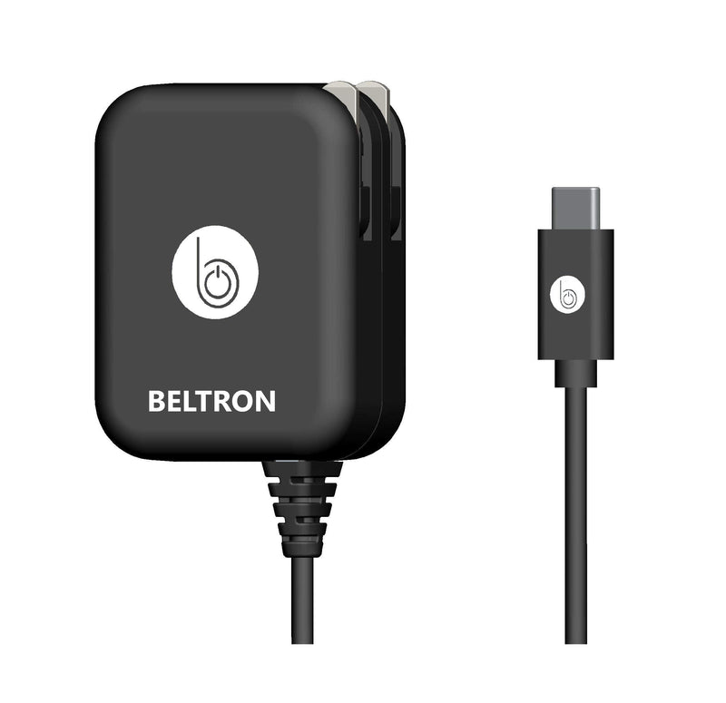 [Australia - AusPower] - BELTRON Turbo Fast Type-C USB Wall Charger 5V / 3 AMP 30W with Built-in Cable, Compatible with Galaxy S21 / S22 Series, Z Flip3, Z Fold3, DuraXV Extreme, Ultra 5G, Sonim XP3 XP8 & All Type C Devices 