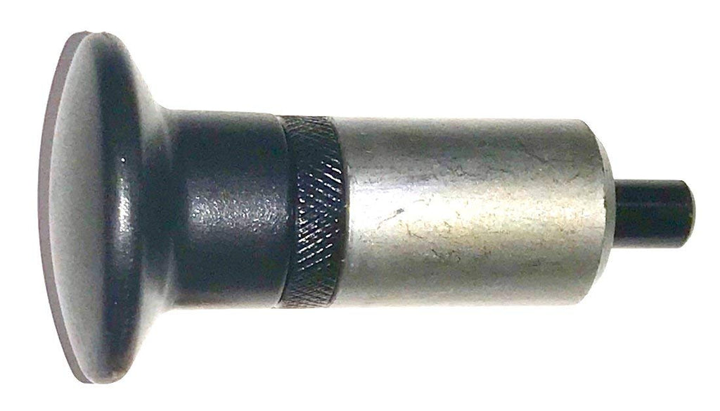 [Australia - AusPower] - SBDs (Pack of 1) POP Pull Pin 1/2" Diameter Spring Loaded Steel Plunger - 1" Diameter x 1-1/2" Length Weld ON Steel Barrel - Jumbo Round Designer Hard Plastic Knob | Knurled Round lock Nut. 1/2" Dia Plunger 