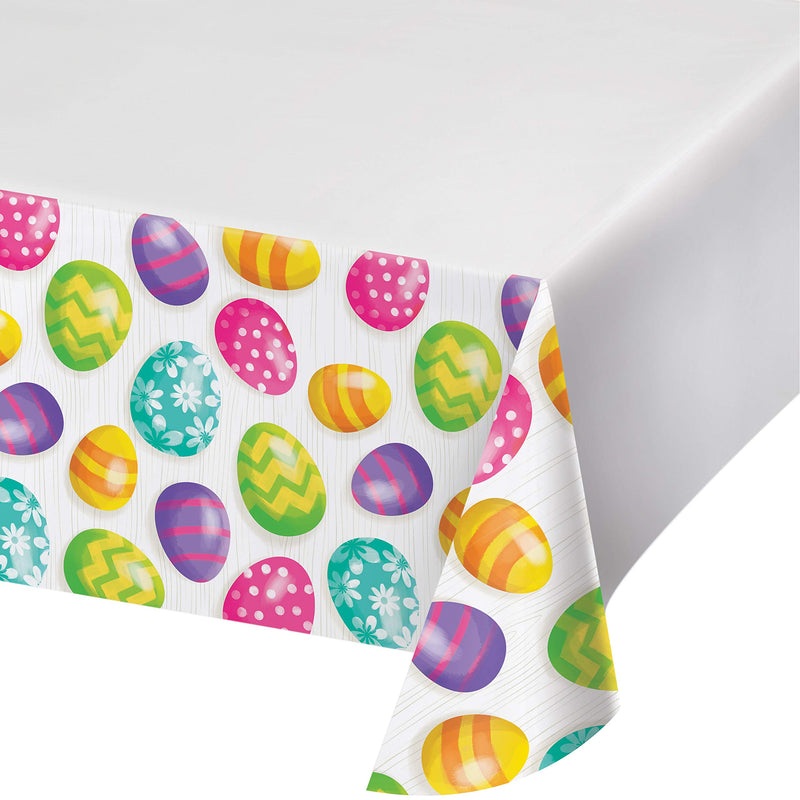 [Australia - AusPower] - Creative Converting Easter Eggs Plastic Tablecloths, 54" x 102", Multi-colored 