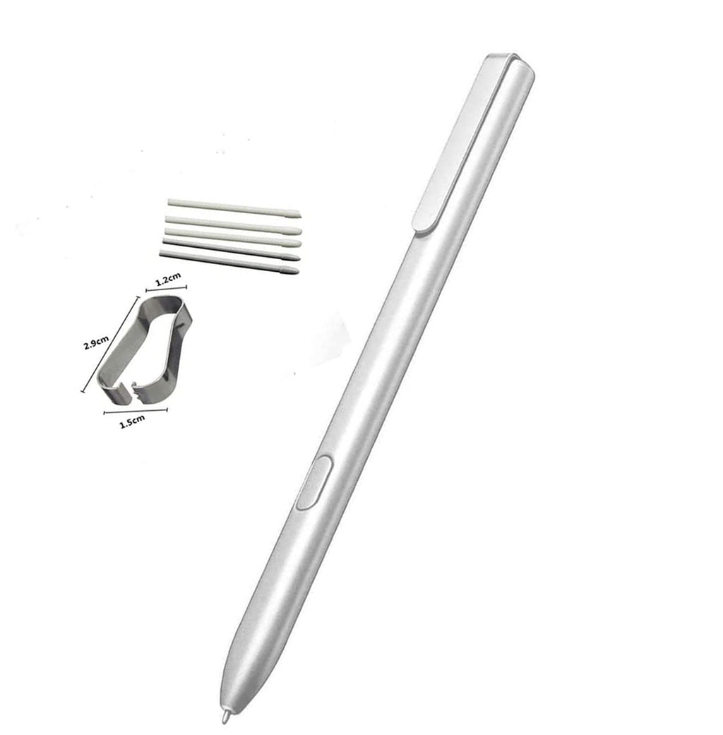 [Australia - AusPower] - Tab S3 Stylus S Pen Replacement for Samsung Galaxy Tab S3/S21 Ultra/Galaxy Book W620 W625 W627 W720 W725 W727 Stylus S Pen + Tips/Nibs (Silver) 