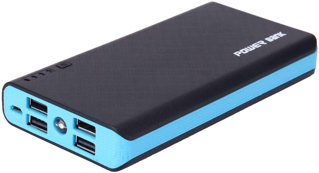 [Australia - AusPower] - 4 USB 50000mAh Power Bank LED External Backup Battery Charger F Phone (Blue) Blue 