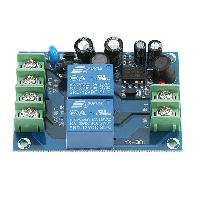 [Australia - AusPower] - Hilitand AC Backup Battery Switching Module, 85 to 240V 2 Way Power Switcher 10A Dual Power Automatic Switching Controller Module YX-Q01 