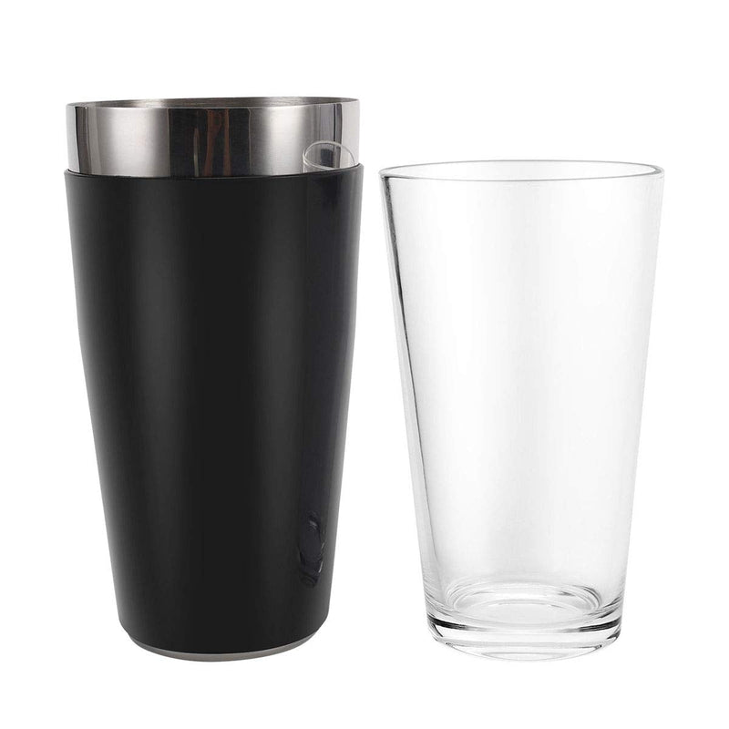 [Australia - AusPower] - Boston Cocktail Shaker, 16 fl oz Glass and 26 fl oz Stainless Steel with Rubber Sleeve 