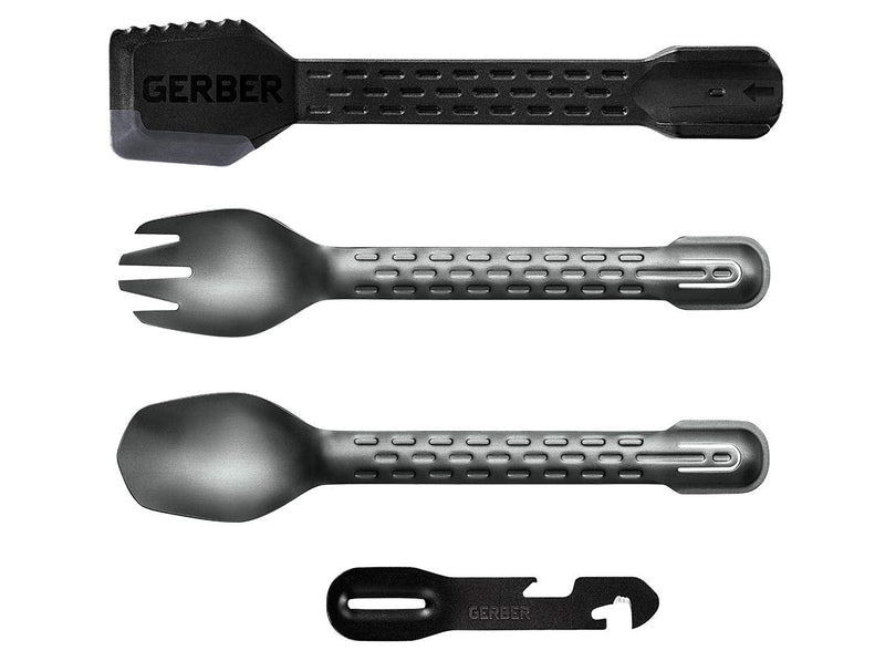 [Australia - AusPower] - Gerber Gear 31-003463N ComplEAT Camping Utensils Cooking Tool Set, Onyx 
