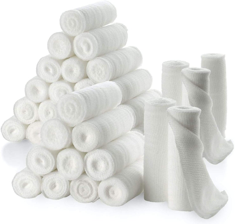 [Australia - AusPower] - Gauze Bandage Rolls - 4 Yards Per Roll of Sterile Medical Grade Gauze Bandage and Stretch Bandage Wrapping for Dressing All Types of Wounds and First Aid Kit by MEDca, (3" Pack of 36) 3 Inch 36 Count (Pack of 1) 