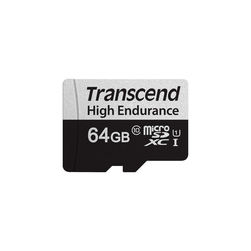 [Australia - AusPower] - Transcend TS64GUSD350V 64GB UHS-I U1 Micro SD Memory Card BLACK 