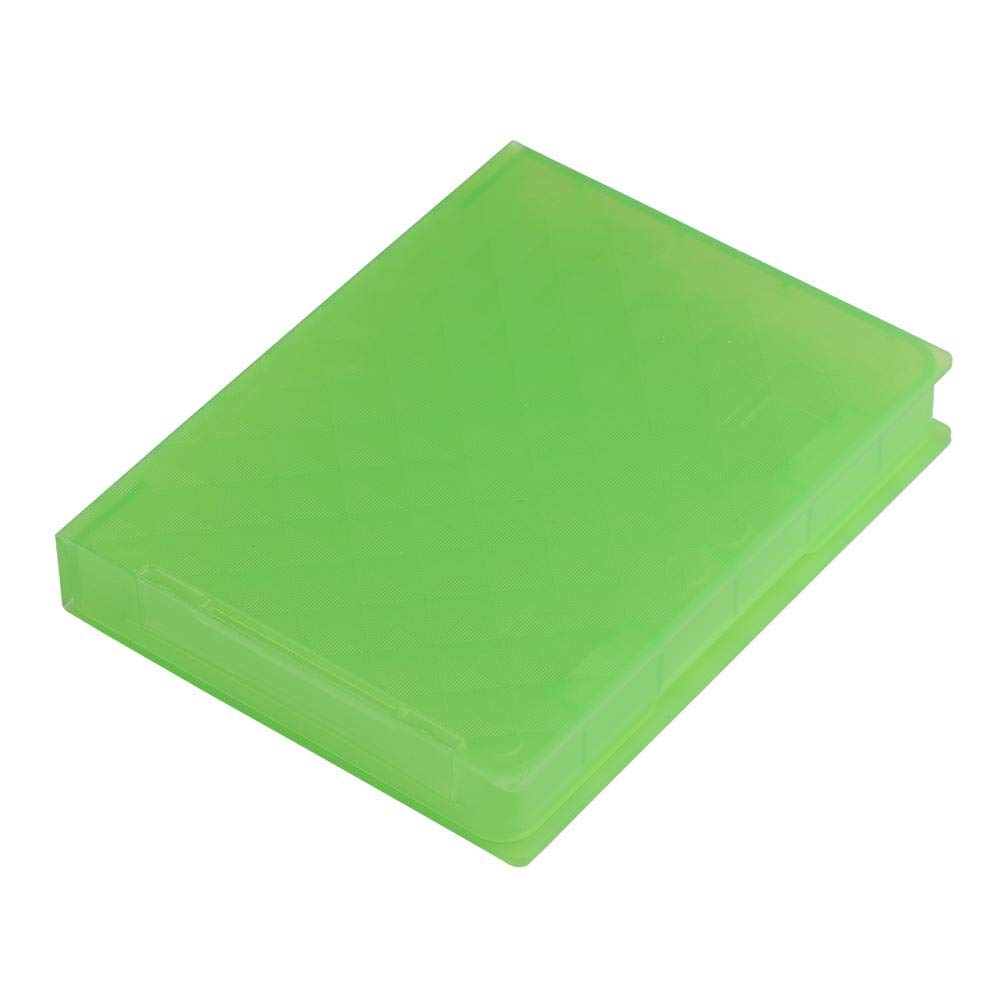 [Australia - AusPower] - Professional 2.5in Hard Disk Drive Protection Box HDD SSD Protective Box Storage Case for 2.5 Inch HDD and SSD Moistureproof , Dustproof , Shockproof , Anti Static and Non Slip Green 