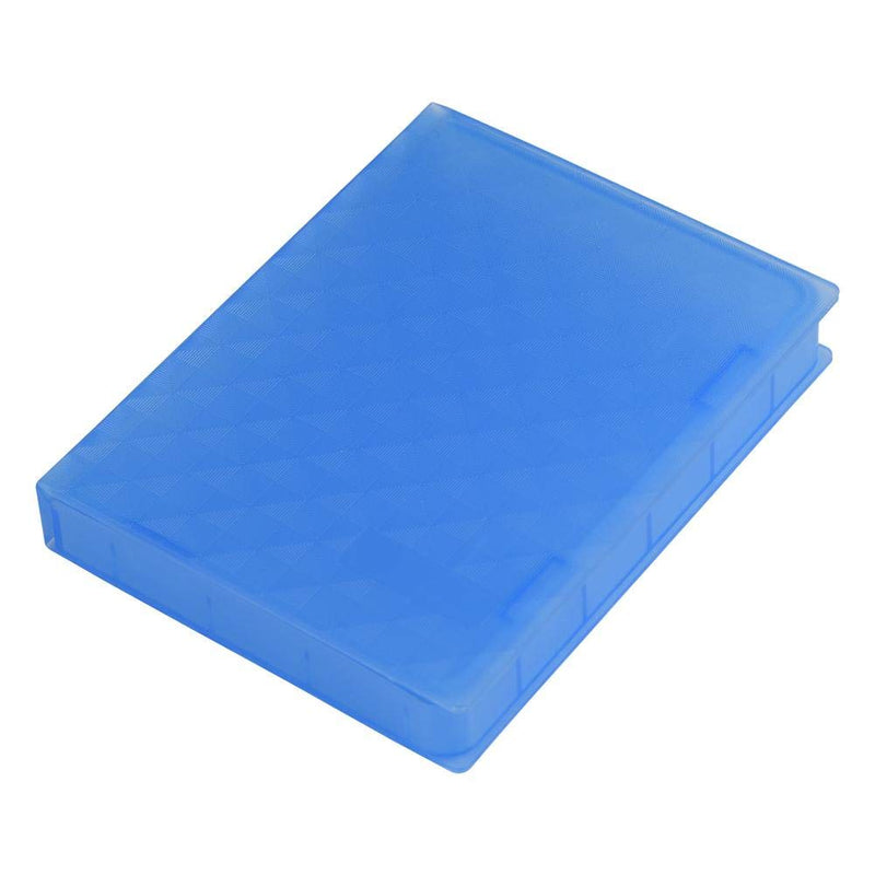 [Australia - AusPower] - Professional 2.5in Hard Disk Drive Protection Box HDD SSD Protective Box Storage Case for 2.5 Inch HDD and SSD Moistureproof , Dustproof , Shockproof , Anti Static and Non Slip Blue 